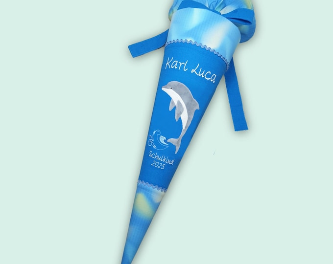 Schultüte Delfin passend zum Ninja Zazu Schulranzen