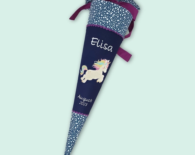 Schultüte mit Einhorn passend zum Bärlaxy Schulranzen