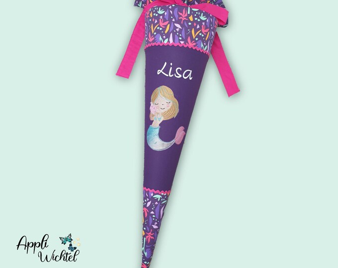 Schultüte Meerjungfrau passend zum Ambärzonas Schulranzen