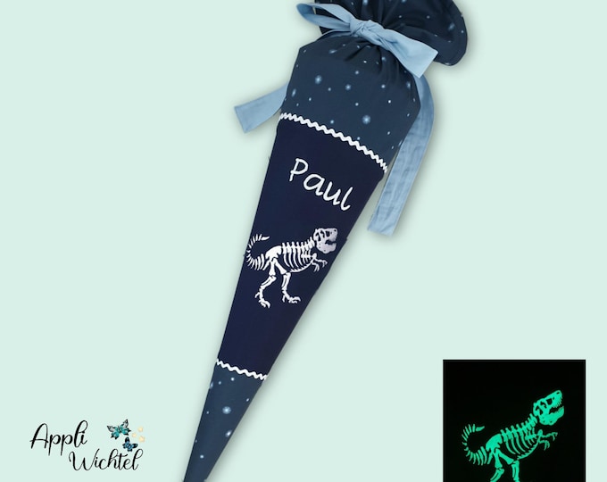 Schultüte Dino Dinoskelett (leuchtet im Dunkeln) passend zum KoBärnikus Schulranzen