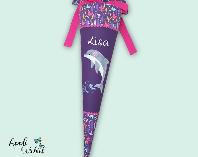 Schultüte Delfin passend zum Ambärzonas Schulranzen