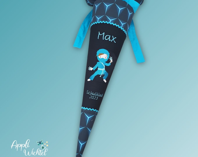 Schultüte Ninja passend zum Shark Dexter Schulranzen