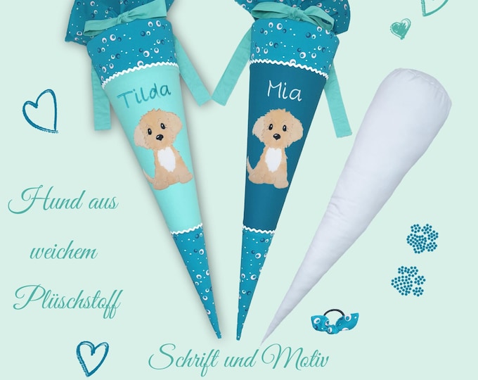 70 cm Schultüte Hund passend zum Dog Basty Schulranzen