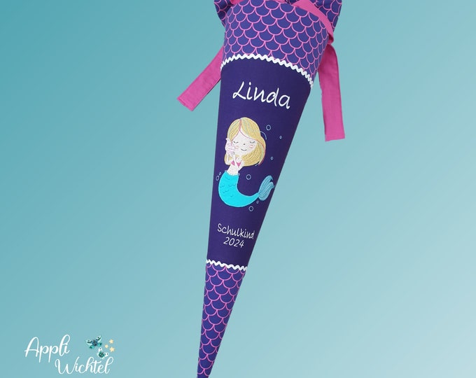 Schultüte Meerjungfrau passend zum Perlentauchbär Schulranzen