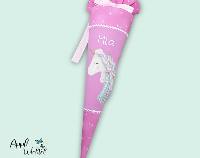Schultüte Einhorn passend zum Wolkenzaubär Schulranzen