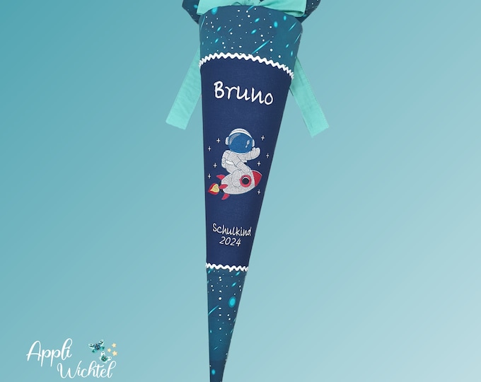 Schultüte Astronaut Raumschiff Rakete Weltall passend zum RaumfahrBär Schulranzen