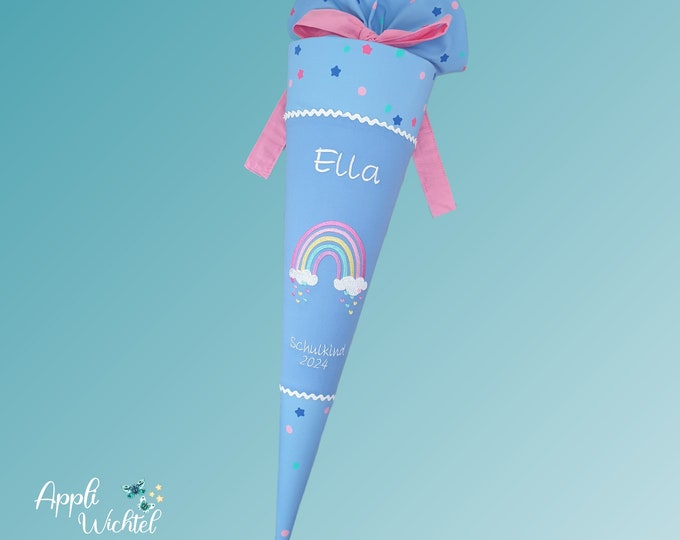 Schultüte mit Regenbogen passend zum Bärzaubernd Schulranzen