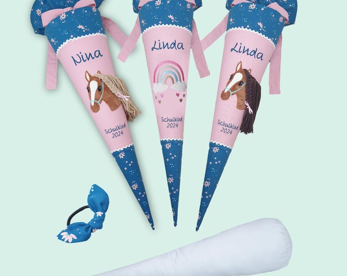 70 cm Schultüte Pferd Regenbogen passend zum step by step Wild Horse Ronja Schulranzen