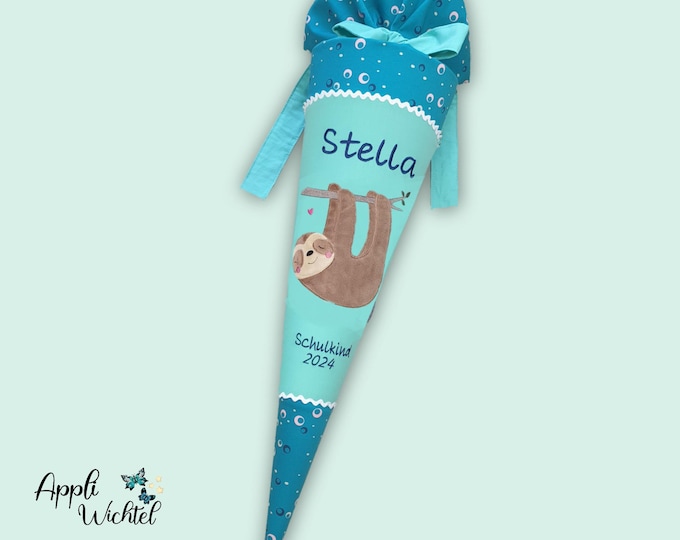 Schultüte mit Faultier passend zum Dog Basty Schulranzen