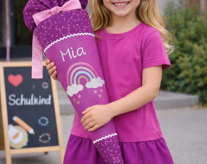 Schultüte Regenbogen passend zum Pretty Unicorn Nuala Schulranzen