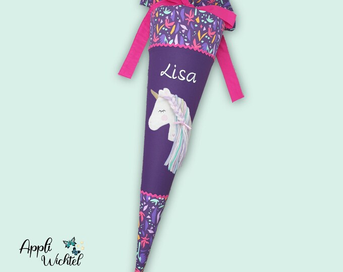 Schultüte Einhorn passend zum Ambärzonas Schulranzen