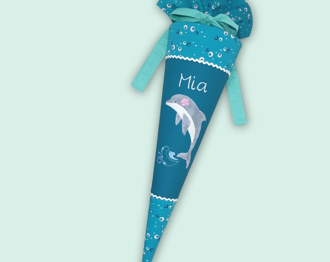 Schultüte mit Delfin passend zum Dog Basty Schulranzen