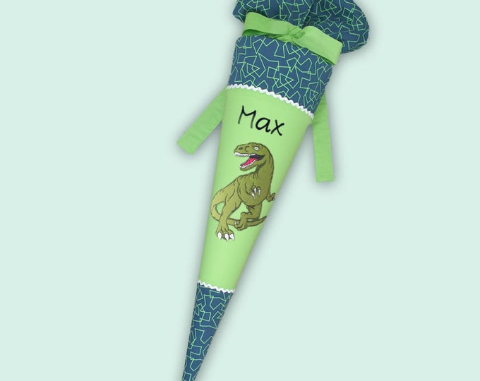 Schultüte Dino Dinosaurier passend zum Green Geometric Schulranzen