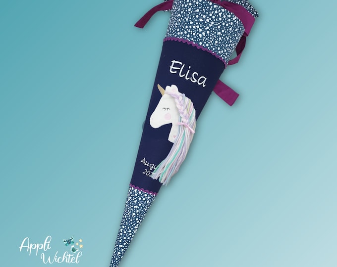 Schultüte mit Einhorn passend zum Bärlaxy Schulranzen