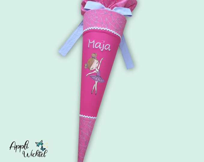Schultüte mit Tänzerin (Kleid glitzert) passend zum Star Stella Schulranzen