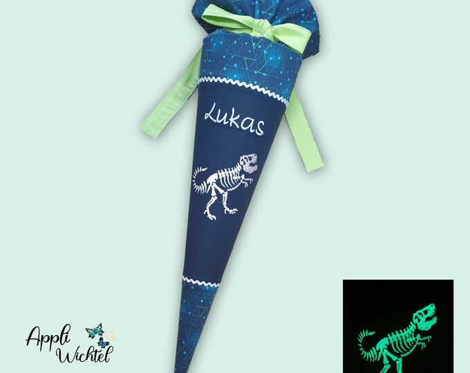 Schultüte Dino Dinoskelett (leuchtet im Dunkeln) passend zum Starship Galactus Schulranzen