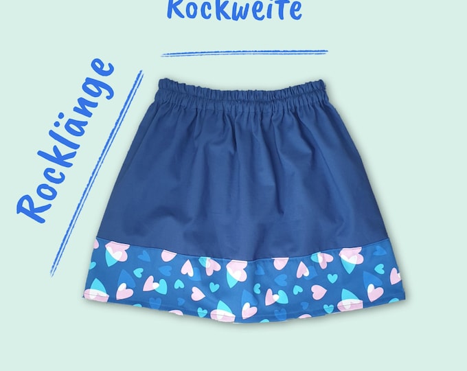 Rock passend zum Seashell Pearl Schulranzen und Schultüte