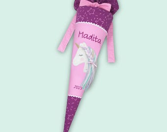 Schultüte mit Einhorn passend zum Pretty Unicorn Nuala Schulranzen