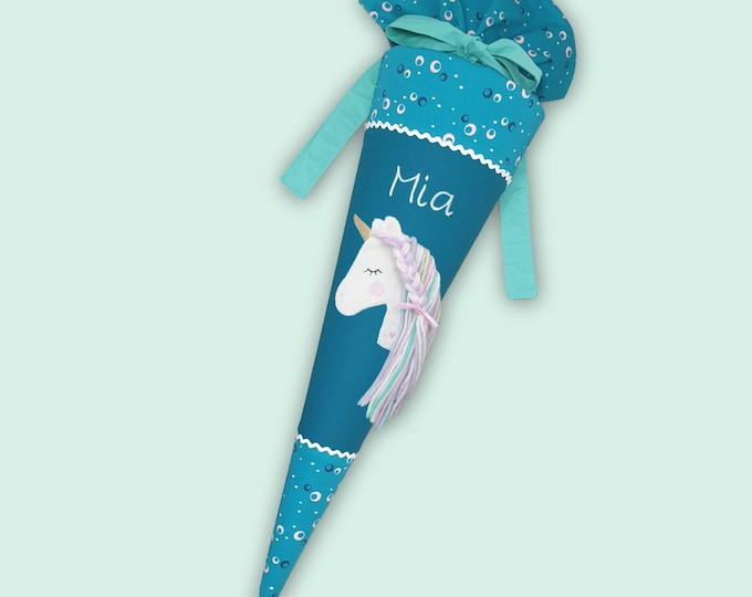 Schultüte mit Einhorn passend zum Dog Basty Schulranzen