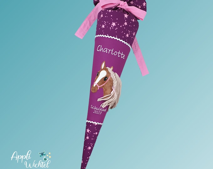 Schultüte mit Pferd passend zum step by step Unicorn Nuala Schulranzen