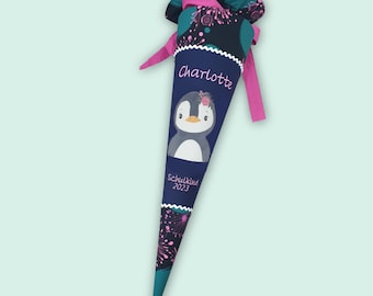 Schultüte mit Pinguin passend zum Korallbär Schulranzen