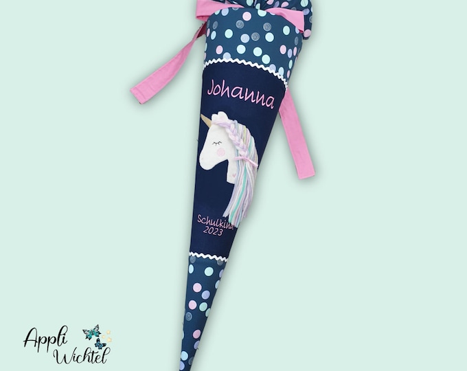 Schultüte mit Einhorn passend zum Polly Schulranzen