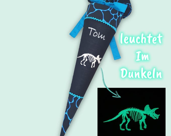 Schultüte Dino Dinoskelett (leuchtet im Dunkeln) passend zum Bärassic Garden Schulranzen