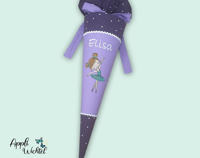 Schultüte glitzer Ballerina Tänzerin passend zum Sternguckbär Schulranzen