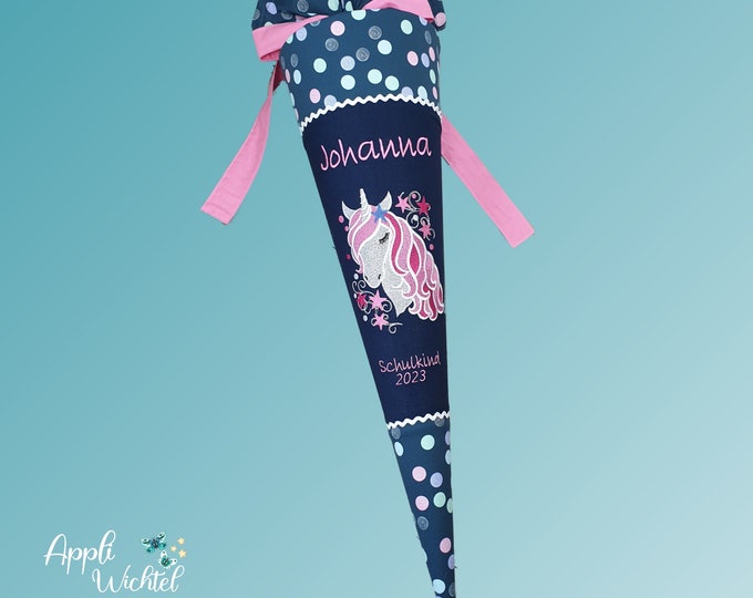 Schultüte mit Einhorn passend zum Polly Schulranzen