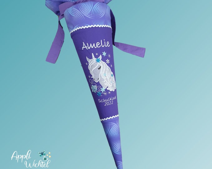 Schultüte mit Einhorn passend zum Ice Princess Schulranzen