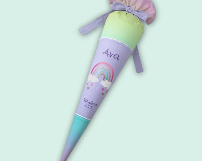 Schultüte mit Regenbogen passend zum Zaubärwelt Schulranzen