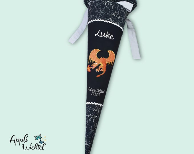 Schultüte Drache passend zum Super ReflektBär Glow Schulranzen