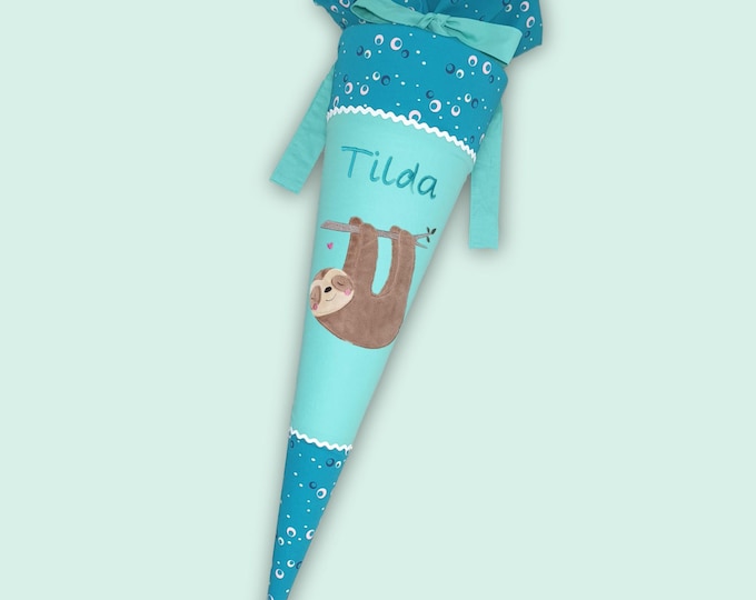 Schultüte mit Faultier passend zum Dog Basty Schulranzen