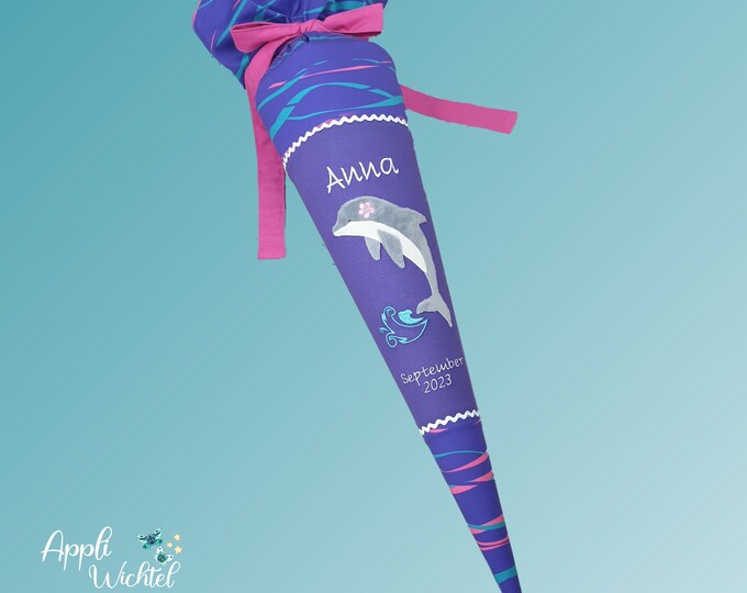 Schultüte Delfin passend zum Stepbystep Shiny Dolphins Schulranzen