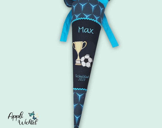 Schultüte Pokal und Fussball passend zum Shark Dexter Schulranzen