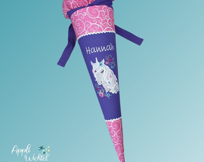 Schultüte mit Einhorn passend zum Colorful Unicorn Jola  Schulranzen