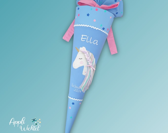 Schultüte mit Einhorn passend zum Bärzaubernd Schulranzen