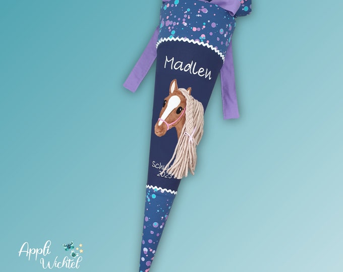 Schultüte Pferd passend zum DerDieDas Deep Ocean Schulranzen