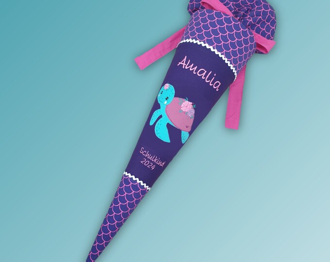 Schultüte Schildkröte passend zum Perlentauchbär Schulranzen