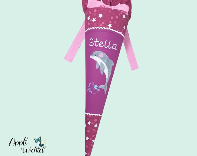 Schultüte mit Delfin passend zum step by step sweet Unicorn Nuala Schulranzen