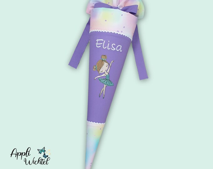 Schultüte glitzer Ballerina Tänzerin passend zum step by step Butterfly Luna Schulranzen