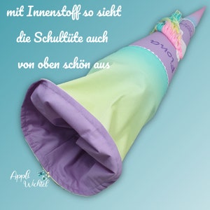 Schultüte Einhorn passend zum McNeill Beauty Schulranzen Bild 6