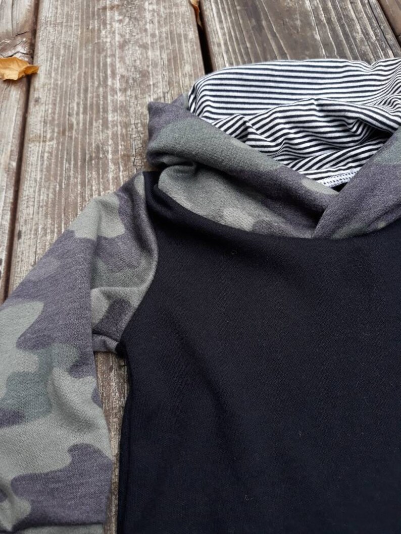 BabyToddlerGirl Camo cowl neck tunic