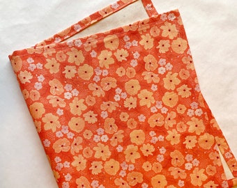 Cosmos Print Tea Towel - Ditsy Floral Pattern, Kitchen Towel