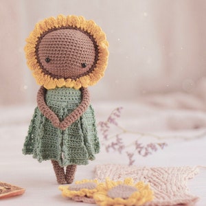 ORPHELINA, the sunflower SPANISH crochet pattern image 1