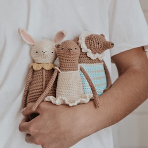 BEARS AND RABBIT PACK | three patterns | Spanish