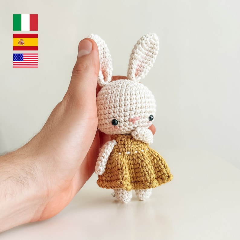 Meute de lapin 5 modèles Modèle au crochet FR-SP-IT image 1