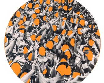 Crowd -  - Original Handcut Collage