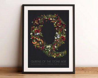 Queens Of The Stone Age Concert Print, Dublin 3Arena 2017