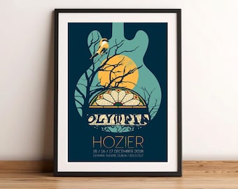 Hozier Concert Print - Olympia Theatre Dublin, December 2018